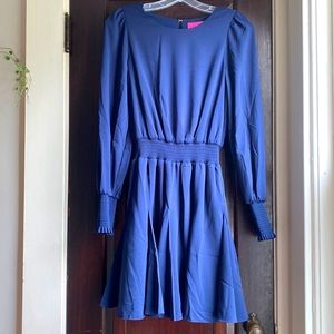 Lilly Pulitzer navy long sleeve dress